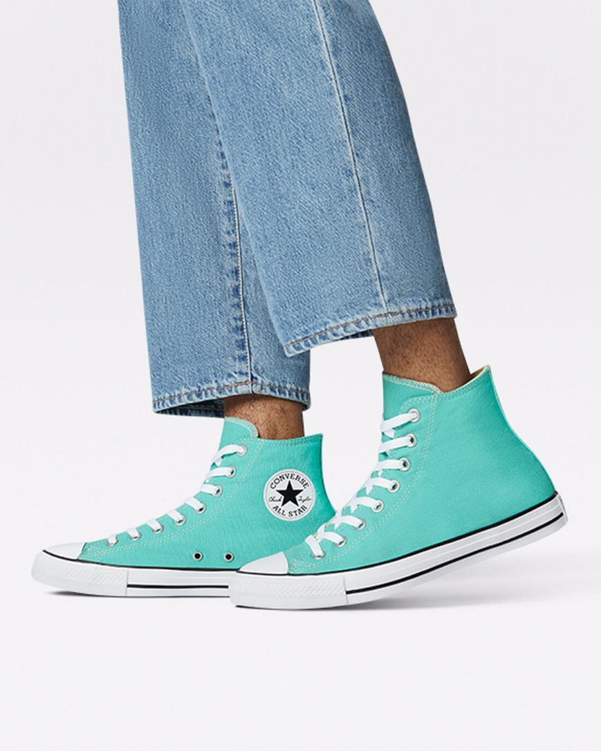 Women's Converse Chuck Taylor All Star Seasonal Color High Top Shoes Light Turquoise | AU 3C946L